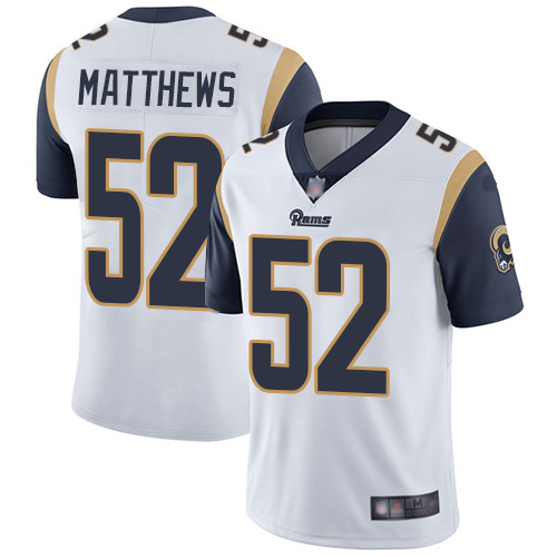 Los Angeles Rams Limited White Men Clay Matthews Road Jersey NFL Football 52 Vapor Untouchable